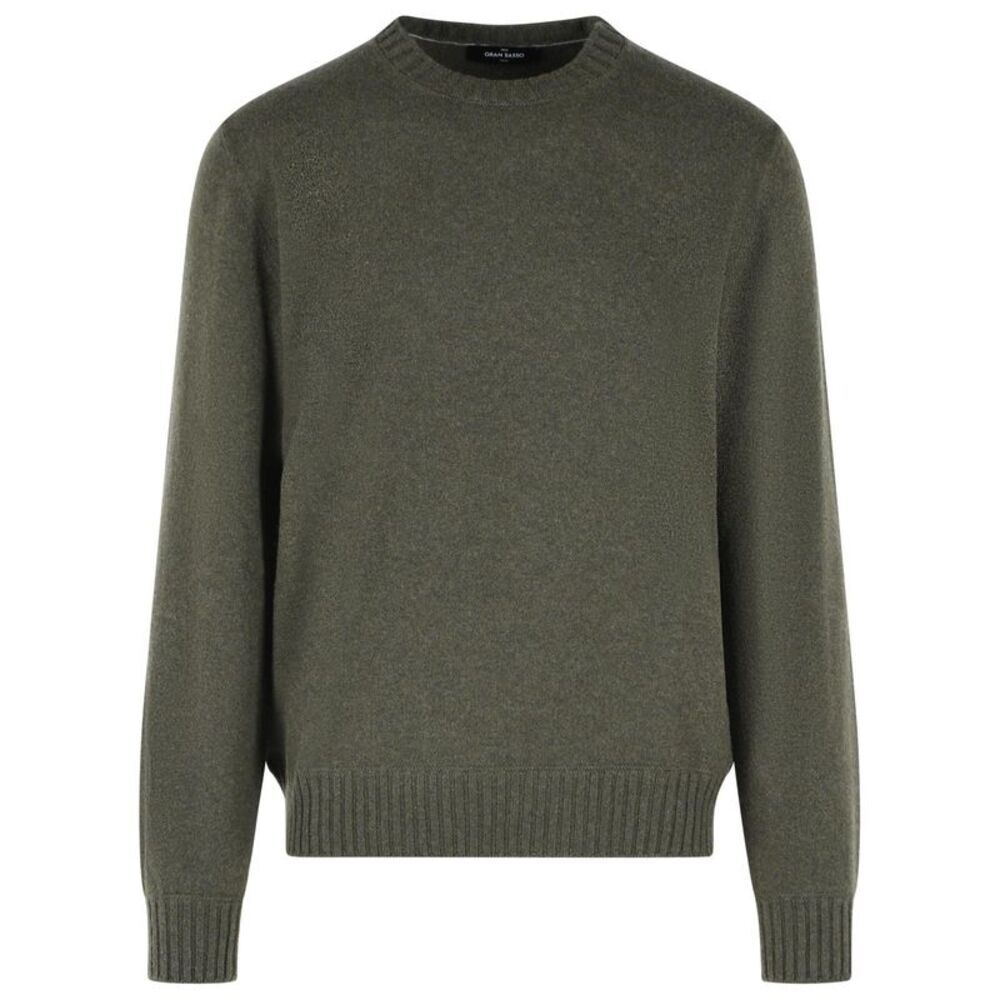 Gran Sasso 'Felt' Green Cashmere Sweater Men